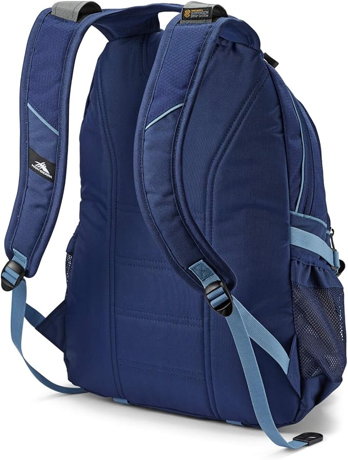 High Sierra Loop Backpack, Travel, or Work Bookbag with tablet sleeve, One Size, True Navy/Graphite Blue