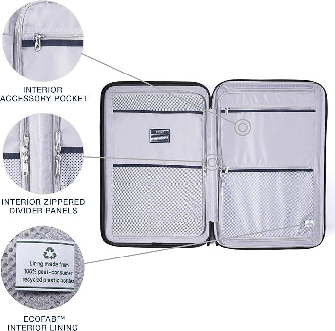 Travelpro Maxlite Air V2 Hardside Expandable Luggage, 8 Spinner Wheels, Lightweight Hard Shell, TSA lock, Shadow Grey, 2-Piece Set (21/25)