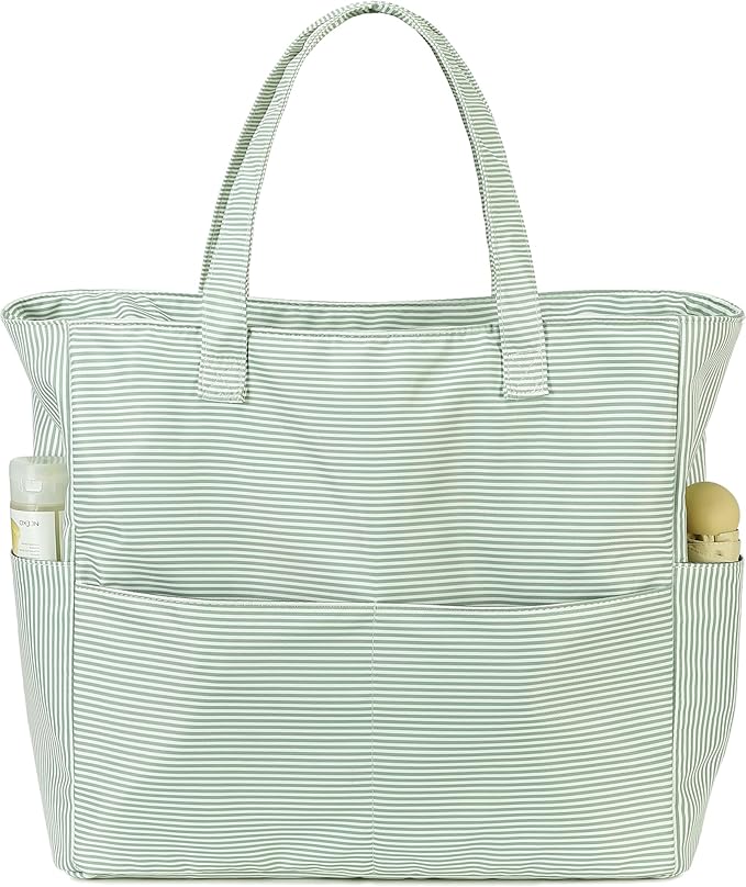 Beach Pool Bags Tote for Women Ladies Large Gym Tote Carry On Bag With Wet Compartment for Weekender Travel Waterproof