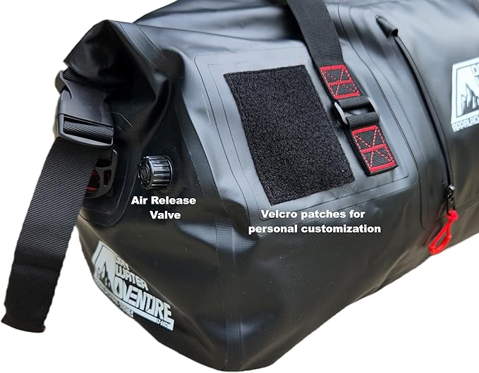 Waterproof Duffel Bag, Marine Grade (120 Liter/31.7 Gallon, Appalachian Series, Black)