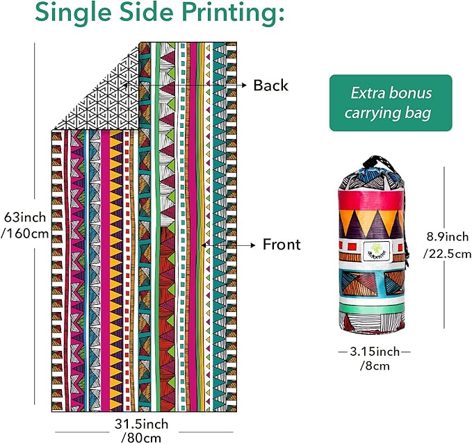 4Monster Microfiber Beach Towel Quick Dry,Super Absorbent Lightweight Travel Towel for Swimmers, Sand Free Camping Towel, Beach Towels for Pool,Swim,Water Sports,Yoga