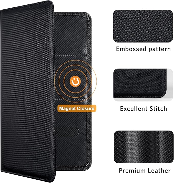 CoBak Car Registration and Insurance Holder - Vehicle Glove Box Car Organizer,Auto Truck Comparment Accessories Case with Magnetic Closure for Driver License,Cards