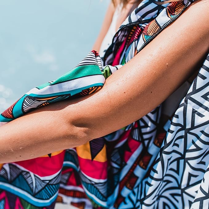 4Monster Microfiber Beach Towel Quick Dry,Super Absorbent Lightweight Travel Towel for Swimmers, Sand Free Camping Towel, Beach Towels for Pool,Swim,Water Sports,Yoga