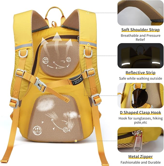 Small Hiking Backpack, 20L Lightweight Travel Backpacks For Men Women, Water Resistant Outdoor Day Pack, Ultralight Camping Daypack Backpacks, Durable Hiking Backpack Fit For Camping.(With Rain-cover)