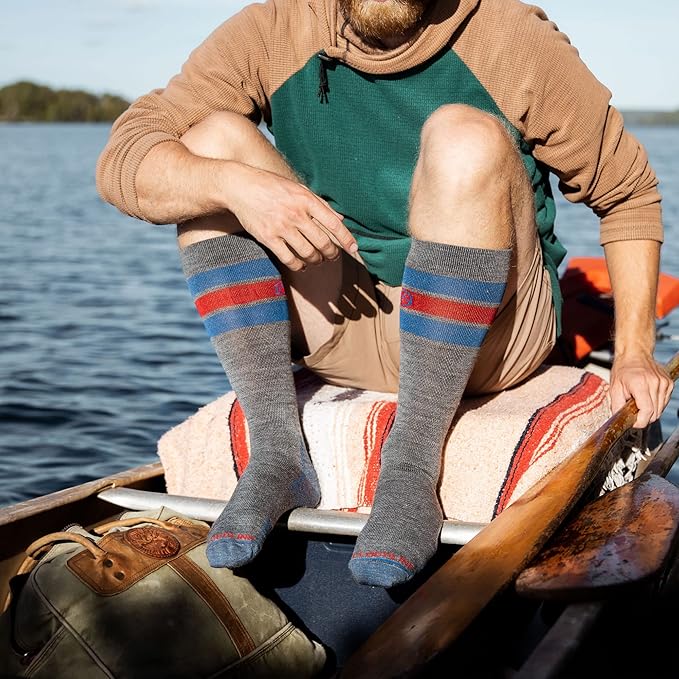 CloudLine - Merino Wool Graduated Compression Socks for Men and Women - Ultralight, Moisture Wicking, Made in USA - 1 Pair