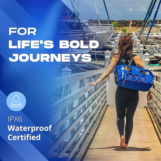 KRONOX Waterproof Duffel Bag Large - Heavy-Duty Drybag Waterproof Bags for Boating. Ideal as a Boat Bag, Camping Duffle Bag and Waterproof Luggage