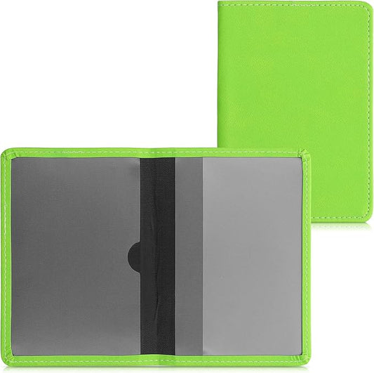 kwmobile Registration and Insurance Holder - Car Document Holder for Vehicle Documents and Cards - PU Leather - Black