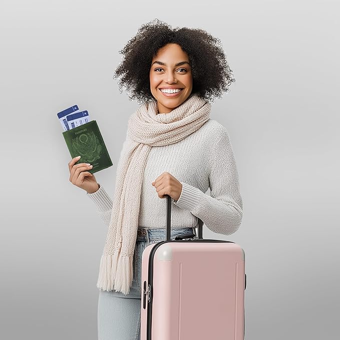 LEATHER VILLAGE Leather Passport Holder Cover – Travel Wallet with Card Slots, Vintage Passport Case for Men & Women – Cute Organizer for Travel Accessories & Documents - Green