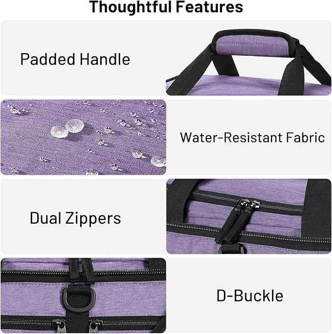 MIER Foldable Duffle Bag with Shoe Compartment 50L Travel Duffel Bags for Men Women Packable Overnight Bag for Camping Gym Weekender, Purple