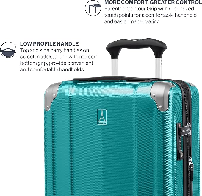 Travelpro Pathways 3 Hardside Expandable Luggage, 8 Spinner Wheels, Lightweight Hard Shell Suitcase, Checked Large 28 Inch, Kayak