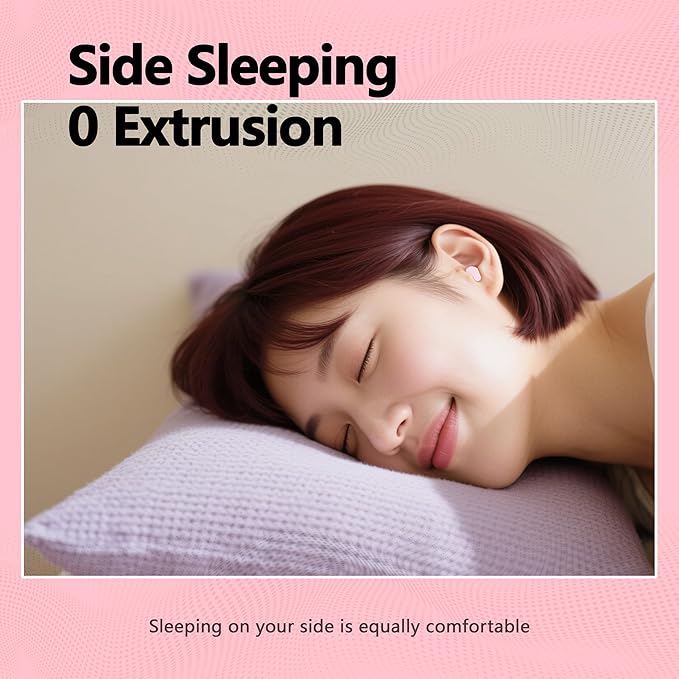 Ear Plugs for Sleeping Noise Cancelling, 45dB for Noise Reduction, Noise-Reducing Earplugs for Sleeping, Concerts, Shooting, Silicone Hearing Protection Earbuds with 8 Eartips (Rose, One Size)