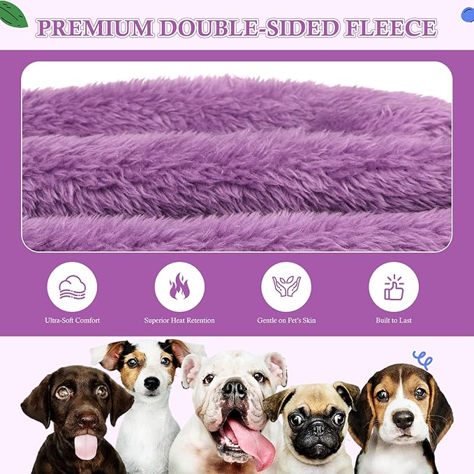 Dog Sweater,Dog Hoodies,Warm Fuzzy Fleece Sweatshirt with Hood & Pocket,Leash Hole,Cozy Cold Weather Pet Clothes Sweater for Small,Medium,and Large Dogs(Purple,XL)