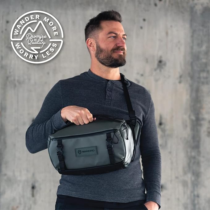 WANDRD ROGUE V1 9L Sling: Compact Camera Sling and Crossbody Bag with Fast Access, 3-Way Carry– Lightweight Everyday Bag Great for Travel, Photography, and Daily Use (Wasatch Green)
