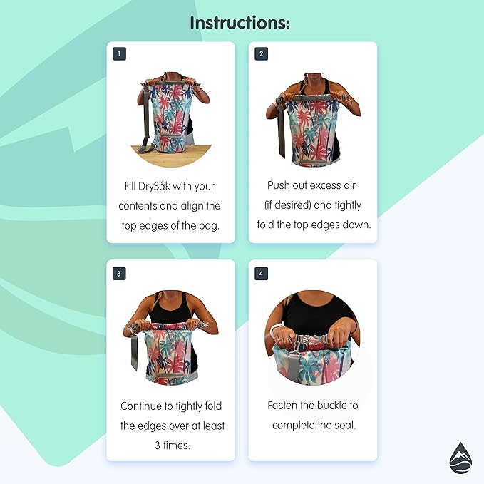 Skog Å Kust DrySak - Roll Top Waterproof Bag for Travel & Outdoors - 5, 10 & 20 Liter sizes