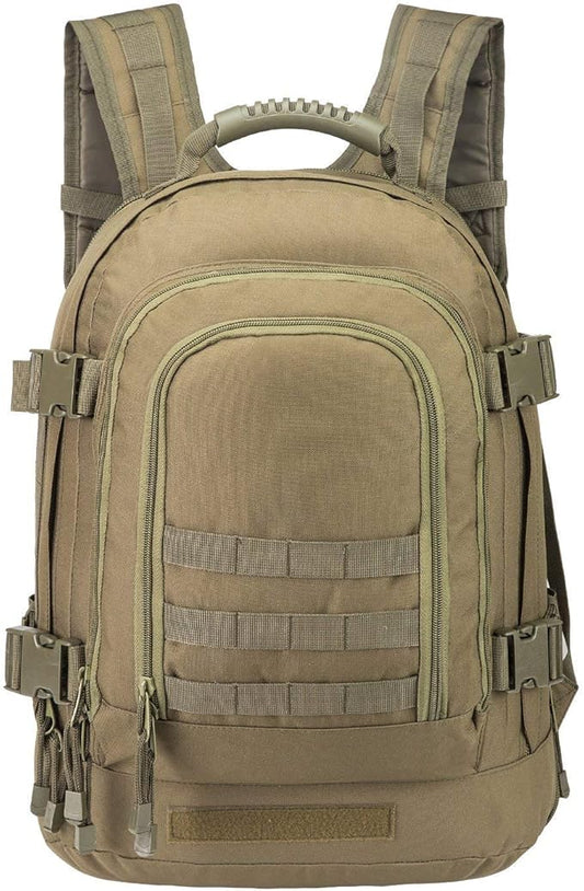 Greencity Laptop Backpacks Tactical 3 Day Expandable Bug Out Bag Classic Case Travel Hiking，Green