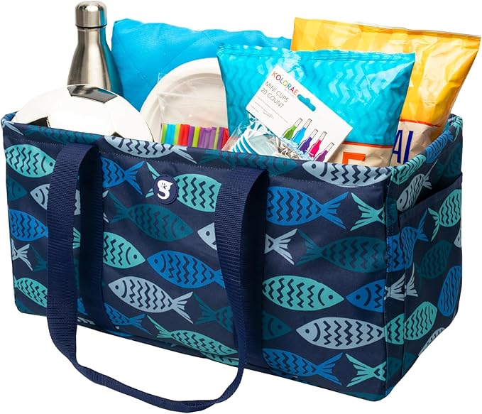 geckobrands Large Utility Tote - Durable Multipurpose Bag for Beach, Travel, Shopping & Outdoor Activities