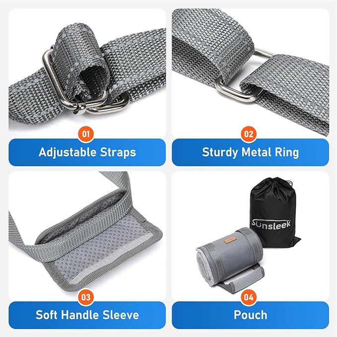 Dog Lift Harness for Large Dogs, Adjustable Dog Sling for Back Legs, Hip Support Harness to Help Lift Dogs Rear for Helps Senior, Injured, Disabled and After ACL Surgery Dogs - Large, Grey