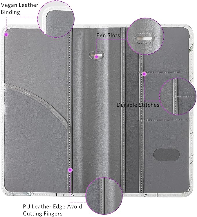 CoBak Car Registration and Insurance Holder - Vehicle Glove Box Car Organizer,Auto Truck Comparment Accessories Case with Magnetic Closure for Driver License,Cards