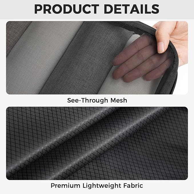 BAGAIL 6 Set Ultralight Compression Packing Cubes Packing Organizer for Travel Accessories Luggage Suitcase Backpack