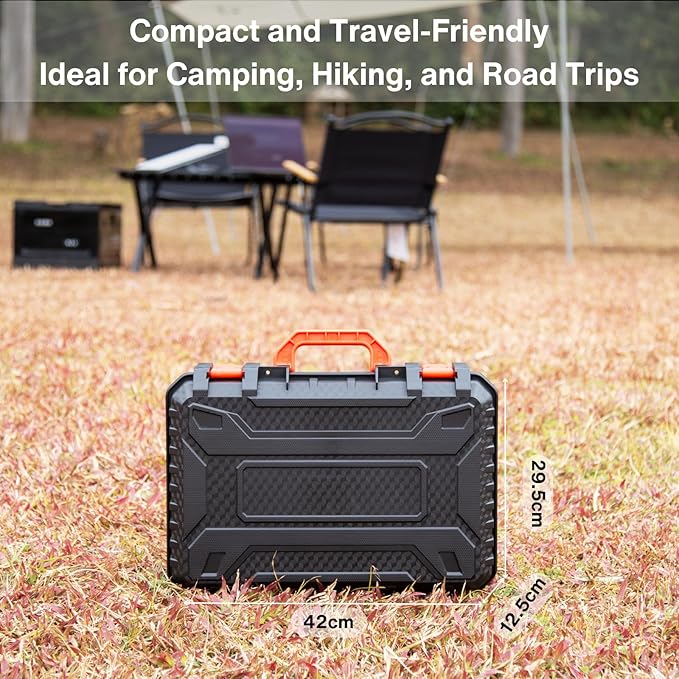 Storage Case for Starlink Mini, Protective Hard Case with EVA Padding for Starlink Mini, Router, Cables & Accessories, Portable, Durable and Lightweight