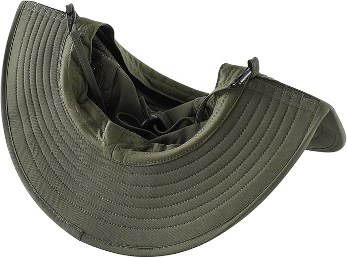 Connectyle Outdoor UPF50+ Men's Sun Hat Foldable Wide Brim Bucket Hat for Fishing Hiking Gardening Breathable Safari Hat