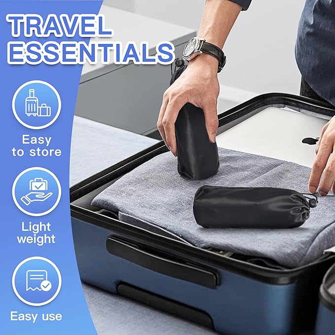 2-Pack Airplane Travel Footrest Hammock - Perfect Airplane Foot Hammock to Relax Your Feet - Travel Essentials Comfy Foot Hanger Plane Footrest for Long Trip