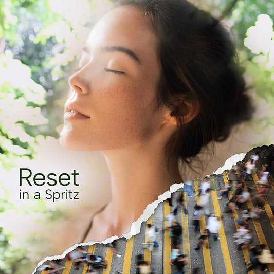 WELLNESS Hand Sanitizer Spray 1.18oz Bundle – Includes 1 Calming Lavender-Chamomile-Magnesium + 1 Energizing Bergamot-Matcha – Travel Size Hydrating Aromatherapy Hand Sanitizer Therapy Set