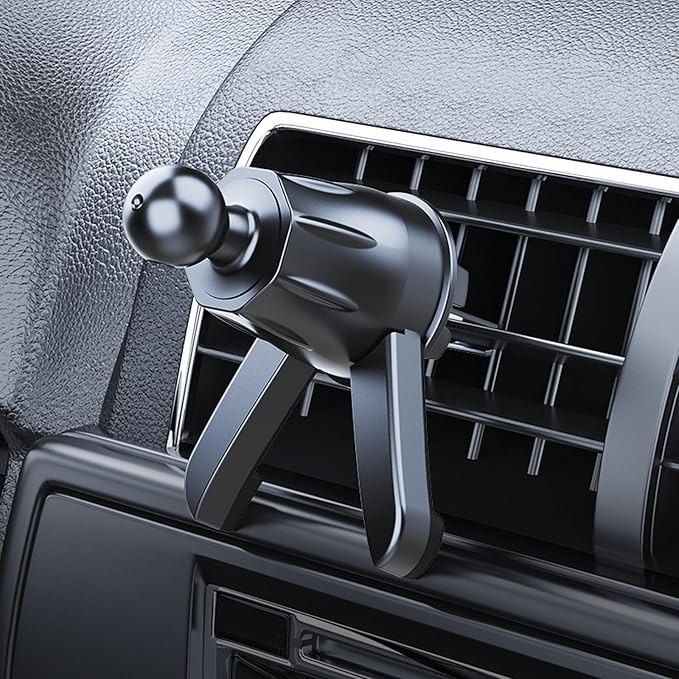 DAFAMA Air Vent Clip for Car Mount Replacement,Adjustable Triangular Fixing Foot and Metal Hook,Universal Vent Grip for Car Phone Holder and Wireless Car Charger,Joint Ball Diameter 0.67inch/17mm