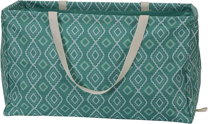 Household Essentials Teal Diamond Krush Container All-Purpose Utility Tote