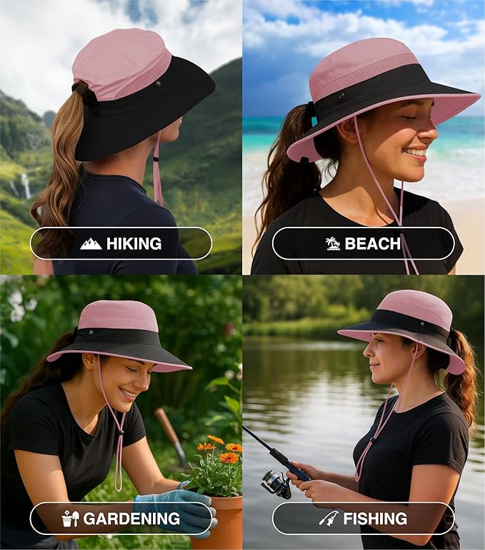 GearTOP Safari Hat for Men Sun Hats for Women UV Protection UPF 50+ Fishing, Gardening, Hiking Hat (22-23 1/2")
