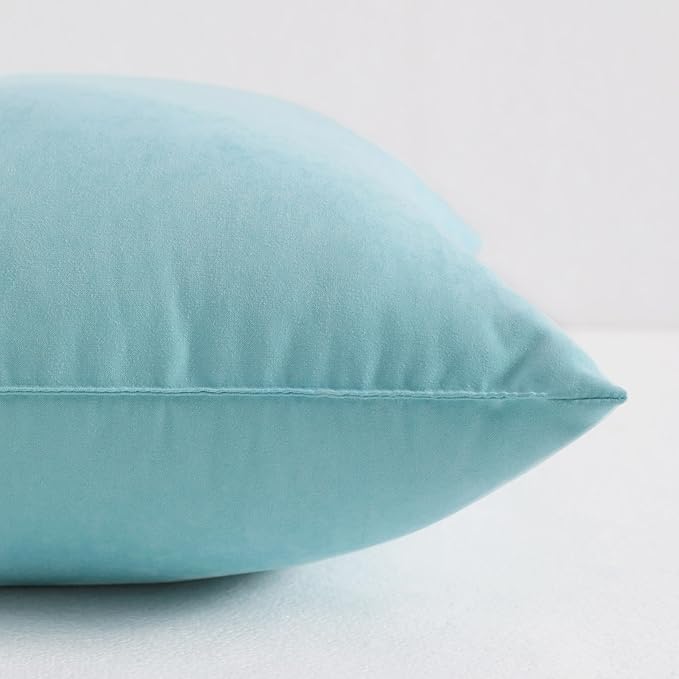 NTBAY Tiny Pillows, Down Alternative 7"x11" Microfiber Mini Pillow for Travel, Pets, Soft Machine Washable Small Pillows for Neck, Wrist, Lumbar and Knee, Aqua