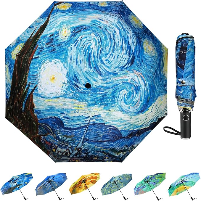 Umbrella, Pretty Umbrellas for Women and men, Ladies Umbrellas for Rain, Automatic Folding Umbrellas Open Close