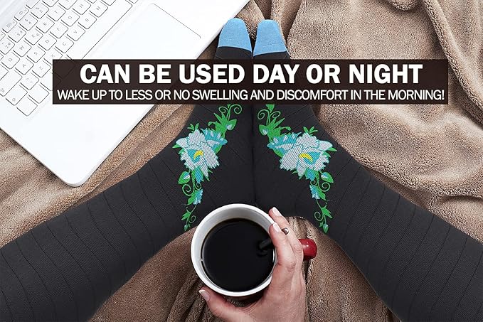 Physix Gear Compression Socks 20-30 mmHg - Men & Women - Running, Nurses, Shin Splints, Flight, Travel