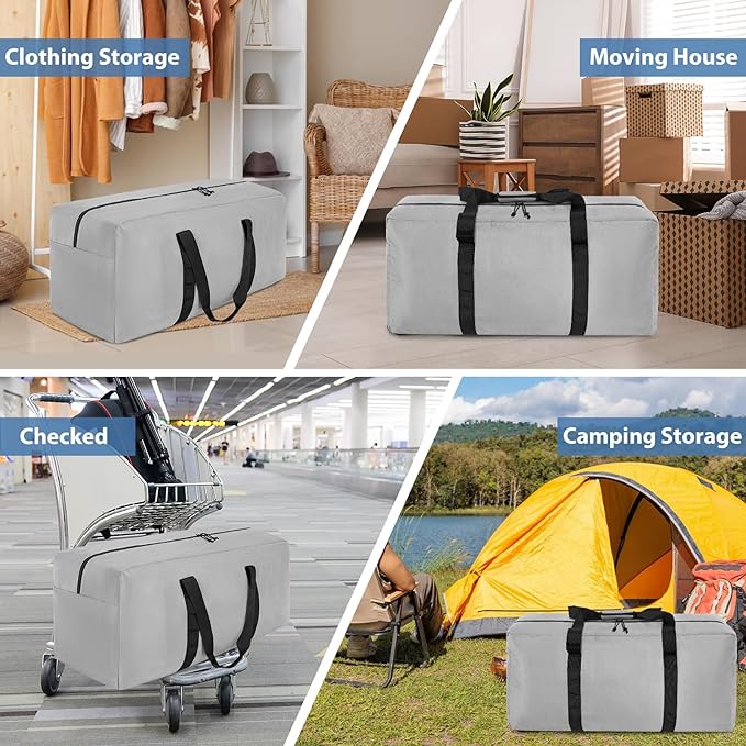 Extra Large Travel Duffle Bag, 160L Gear Bag for Men and Women, Storage Bag Ideal for Overnight Camping and Weekend Getaways