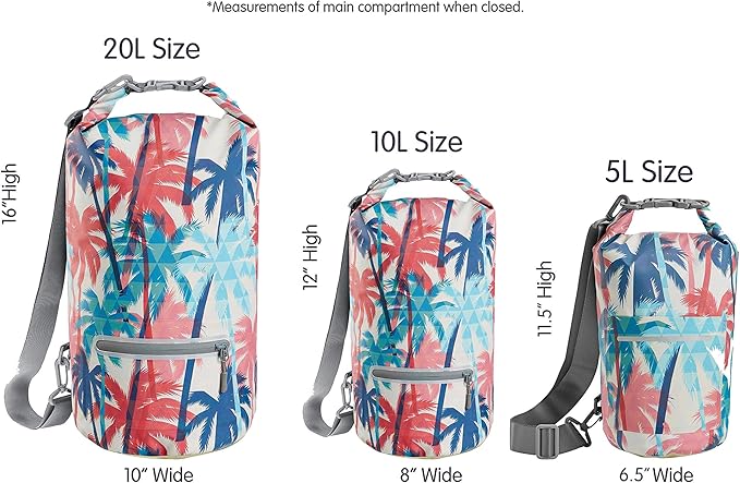 Skog Å Kust DrySak - Roll Top Waterproof Bag for Travel & Outdoors - 5, 10 & 20 Liter sizes