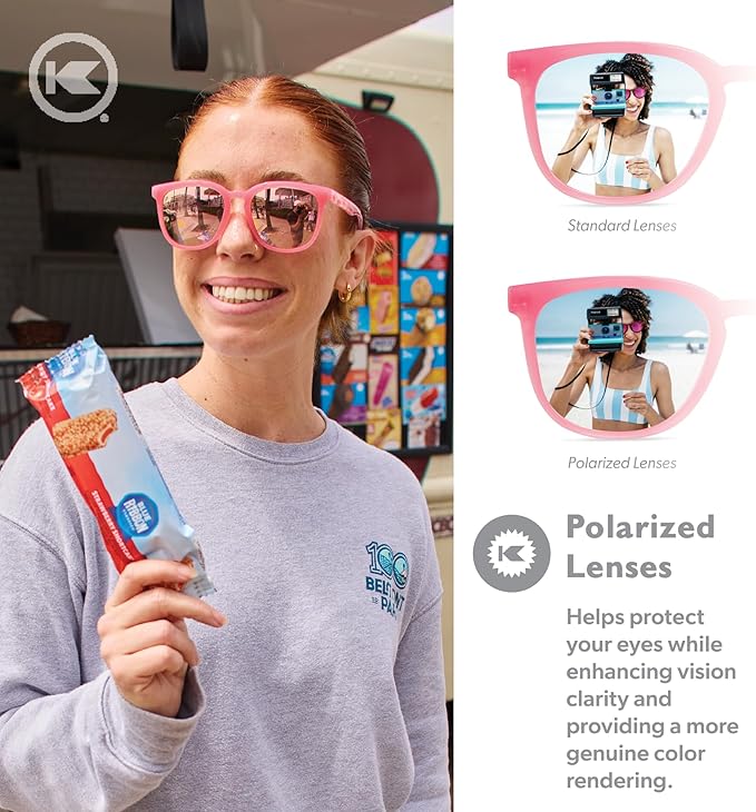 Knockaround Paso Robles Polarized Sunglasses for Women & Men - Impact Resistant Lenses & Full UV400 Protection