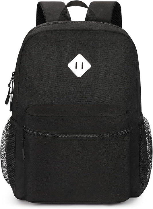 STEAMEDBUN Black Backpack for School,Teens Boys Backpack for Elementary School Bag