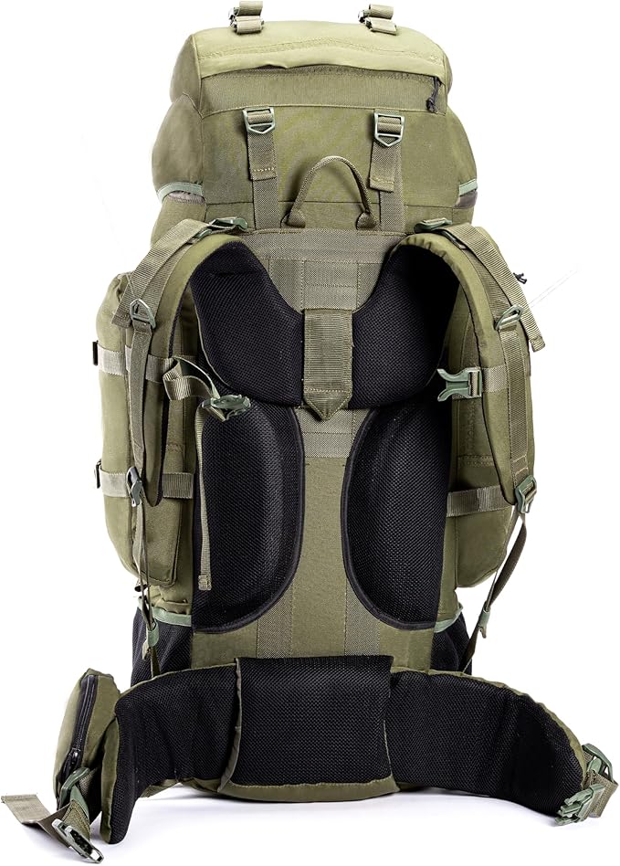 Tripole Colonel 95 Litres Rucksack + Detachable Day Pack, Olive Green