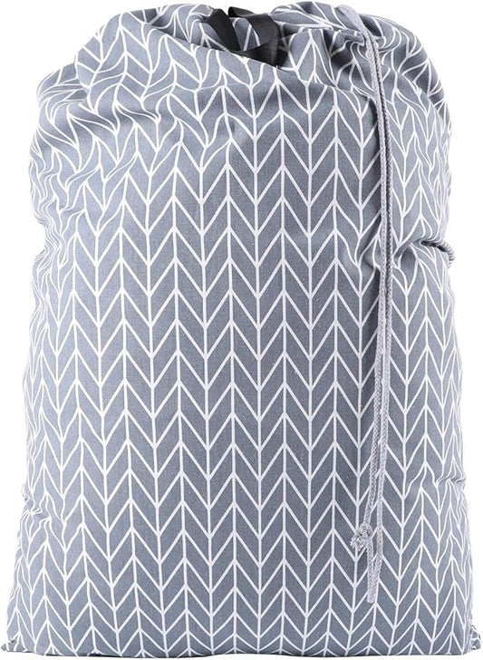 SWISSELITE Laundry Bag with Handle and Drawstring, Large Heavy Duty Laundry Bag, 28 x 40 Inches Travel Dirty Clothes Bag for Laundromat and Household