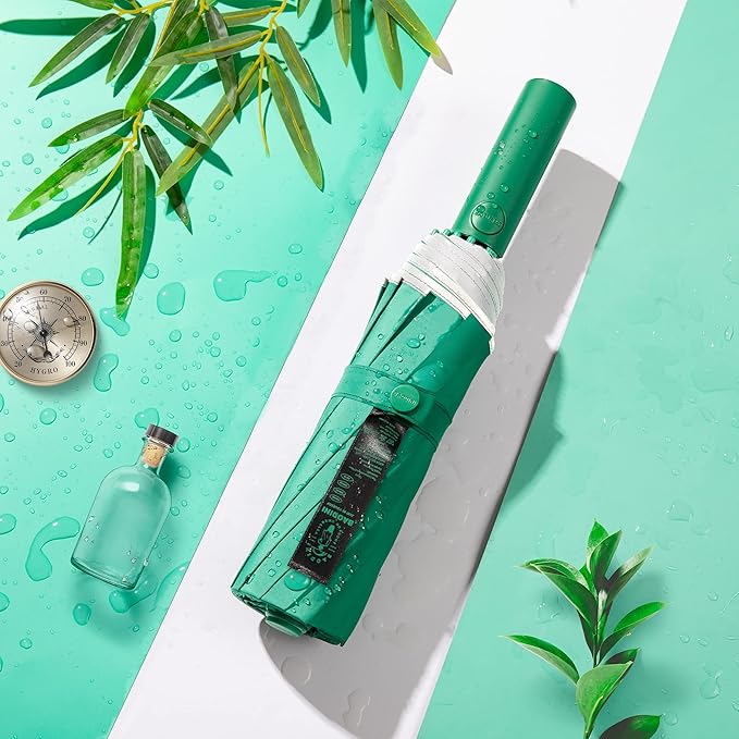 BAODINI Windproof Compact Rain Umbrella for Travel 42/46 Inch Premium Fabric Auto Open Perfect for Purse and Backpack Portable Umbrella for Women and Men