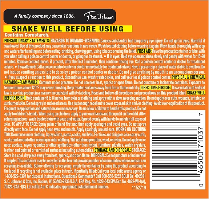 OFF! Family Care Insect & Mosquito Repellent I, Smooth & Dry Bug Spray for The Beach, Backyard, Picnics and More, 2.5 oz.