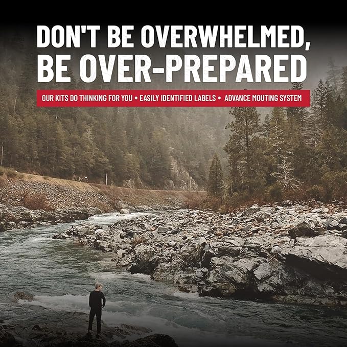 Surviveware 238 Pcs Comprehensive Premium Survival First Aid Kit - Medical Emergency Kit for Travel Camping Gear, Home Essentials & Outdoor Emergencies - Survival Kit