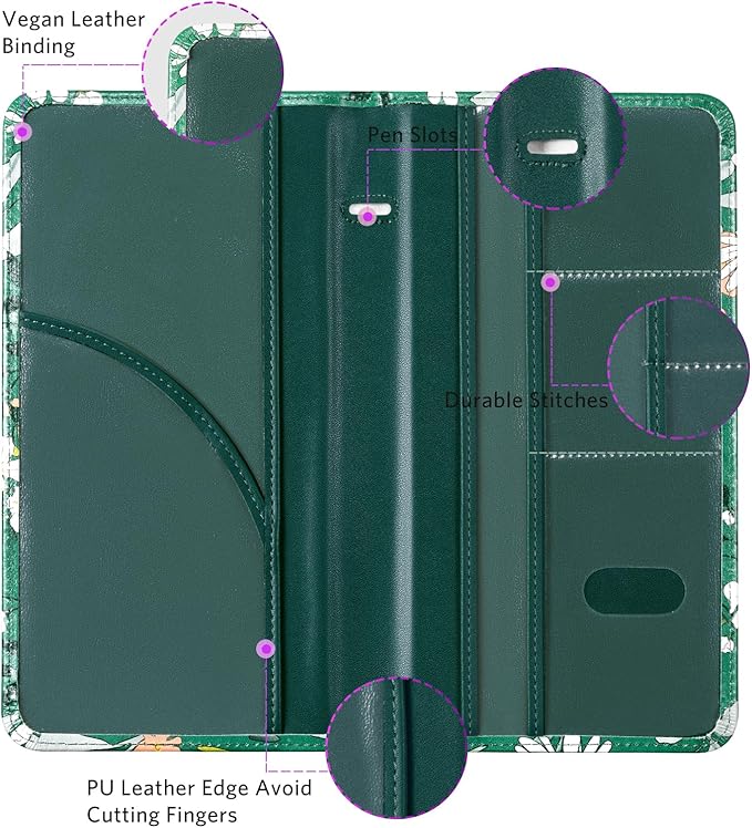 CoBak Car Registration and Insurance Holder - Vehicle Glove Box Car Organizer,Auto Truck Comparment Accessories Case with Magnetic Closure for Driver License,Cards