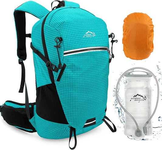 Hydration Backpack, 25L Hiking Backpack with 3L Water Bladder and Rain Cover, Hiking Water Backpack Men Women Lightweight Hydration Pack for Hiking, Cycling, Climbing, Camping