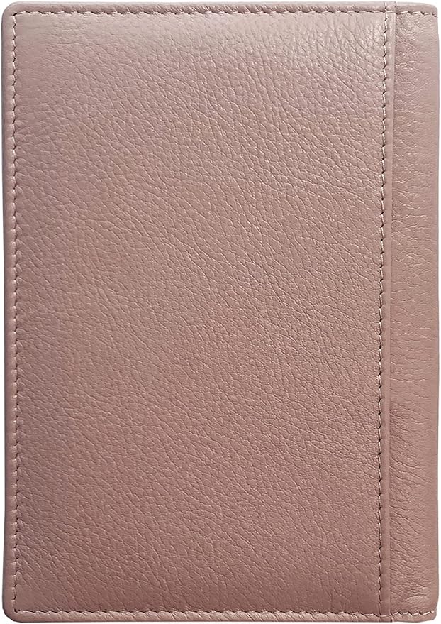 Personalized Monogrammed Blush Leather RFID Passport Wallet and Luggage Tag