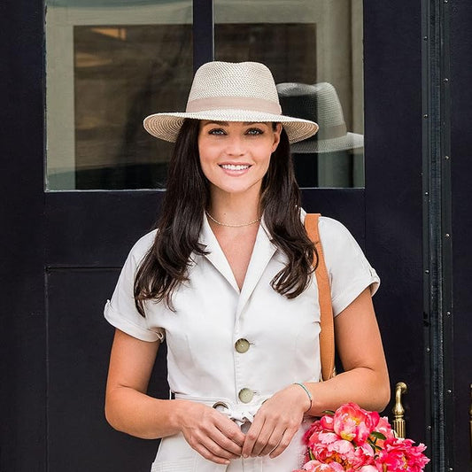 Wallaroo Hat Company Charlie Fedora – UPF 50+ UV Protection Sun Hat, Wide Brim, Adjustable, Packable, Women & Men, 2 Sizes