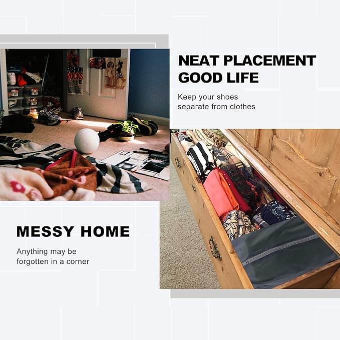 BeeGreen Travel Shoe Organizer with Zipper Closure | Shoe Bags for Travel, 6pcs Portable Packing Storage Organizer with Handle | Colorful Nylon Design for Dance Essentials, Gifts for Men and Women