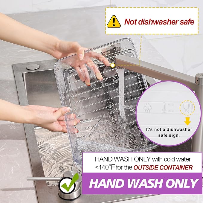 shopwithgreen 2Pcs Snackle Box Container, Divided Serving Tray with Lid and Handle, Snack Box Container Food Platter Charcuterie for Party, Veggies, Snack, Fruit, Nuts, Entertaining, Picnic,Purple