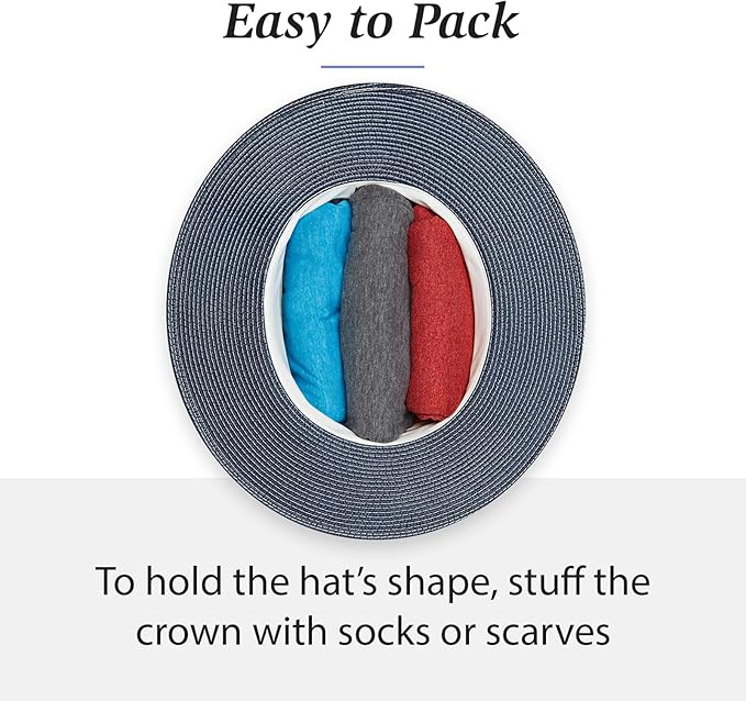 Wallaroo Hat Company Women’s Kristy Fedora – Small (Petite) or Medium | UPF 50+ | UV Sun Protection Hat | Packable Design