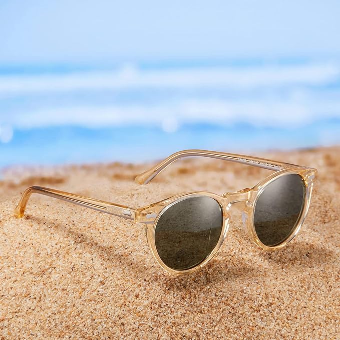 CARFIA Polarized Sunglasses for Women UV Protection Small Face Acetate Frame CA5288